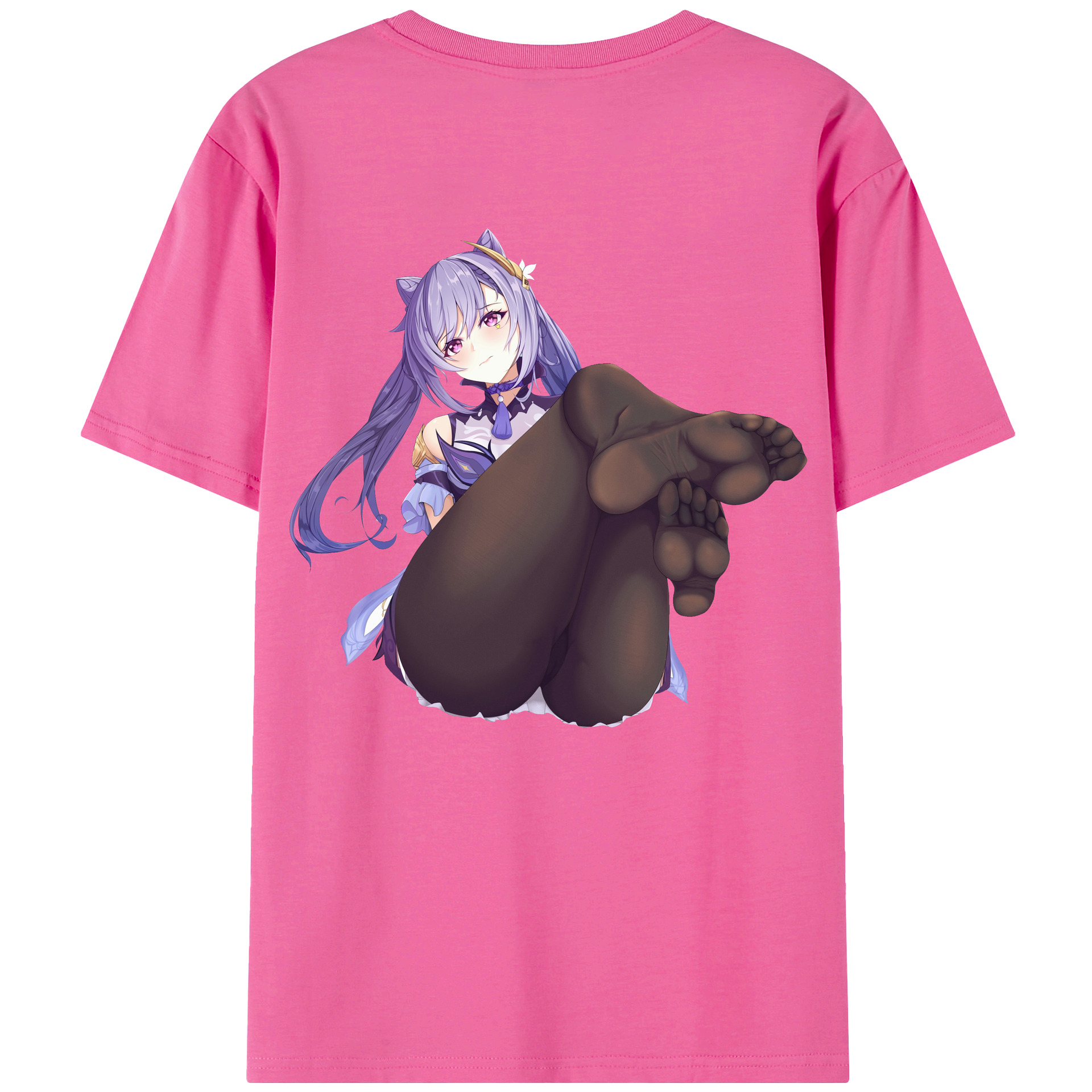 げんし神 刻晴 こくせい genshin Kokusei レディース半袖Tシャツ(バックプリント)